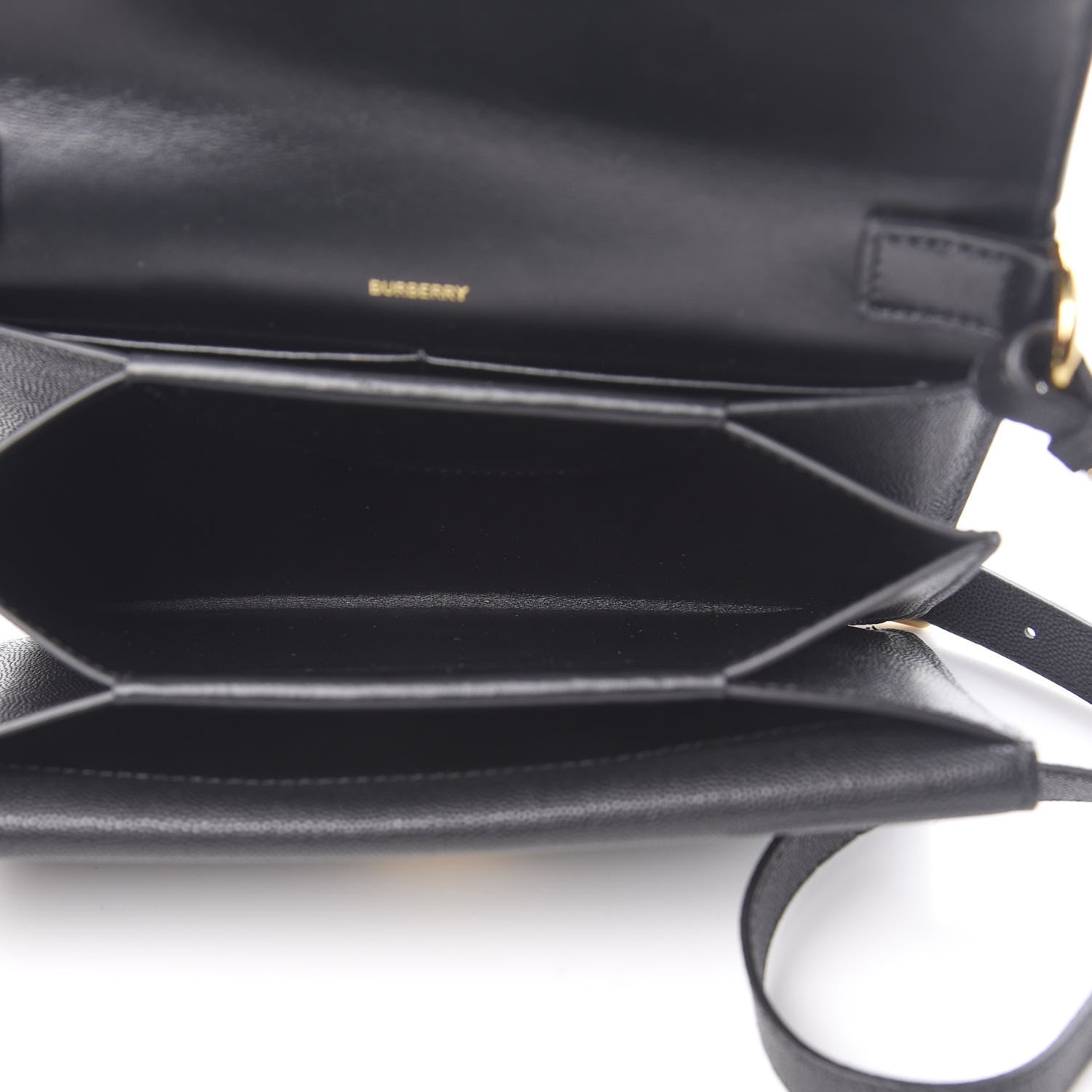 Burberry Grained Calfskin Albion TB Bag Black 5 of 10
