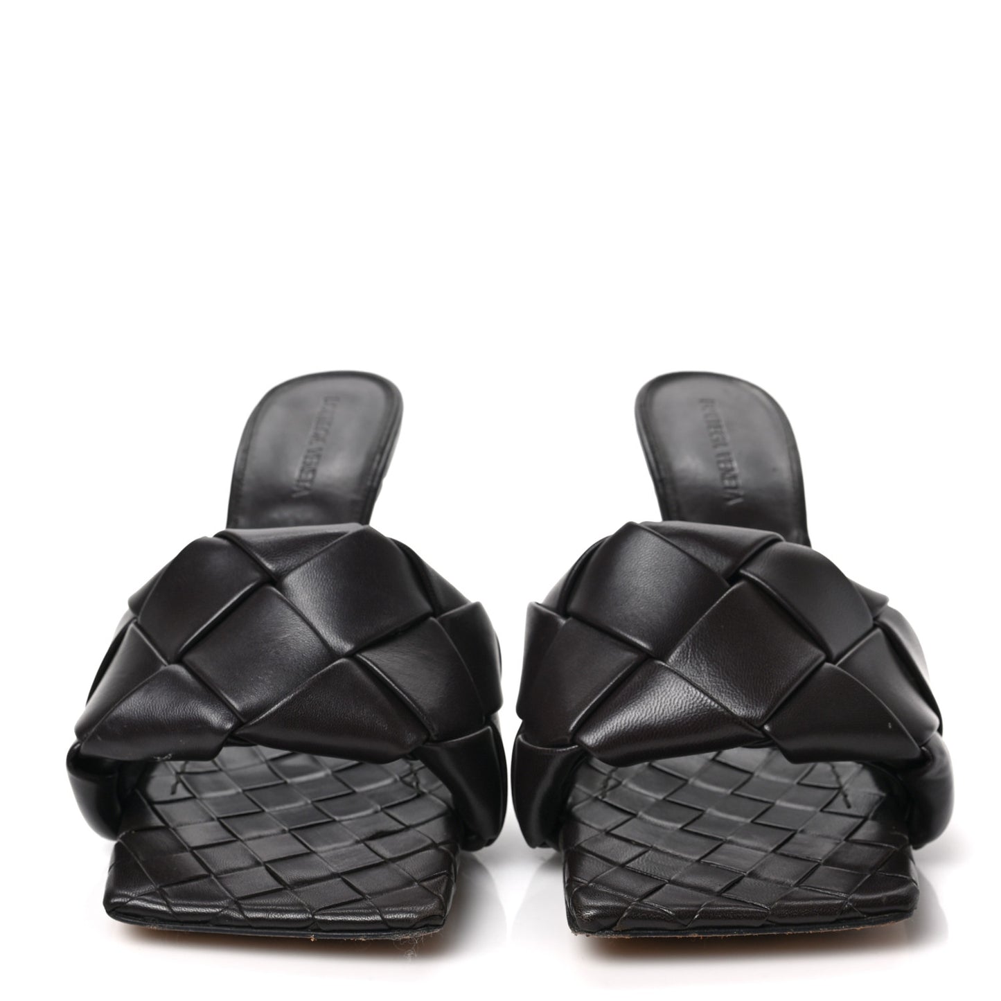 Nappa Maxi Intrecciato Lido Mule Sandals 41 Fondant