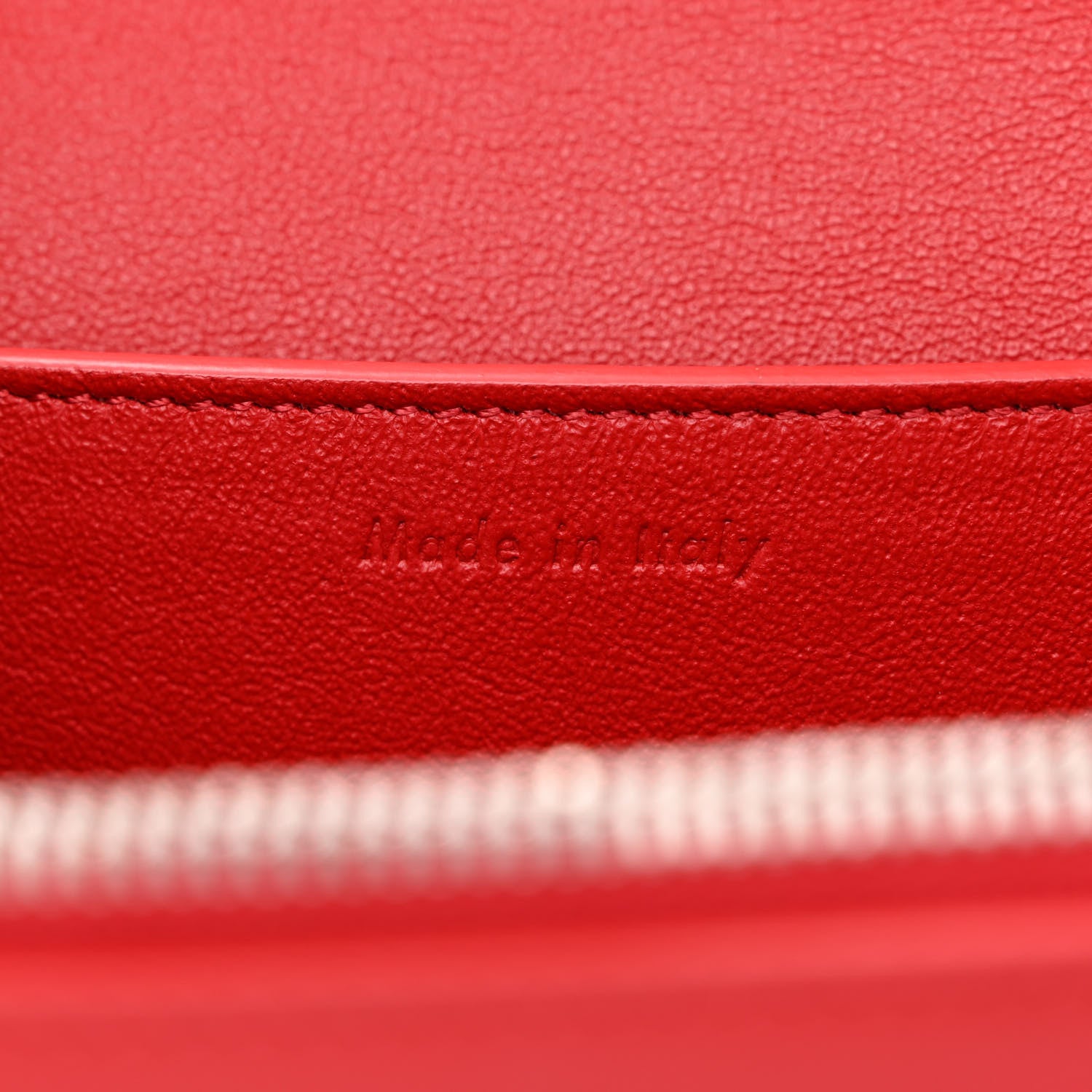 Celine Shiny Smooth Calfskin Medium Frame Shoulder Bag Poppy Red Clay 6 of 9