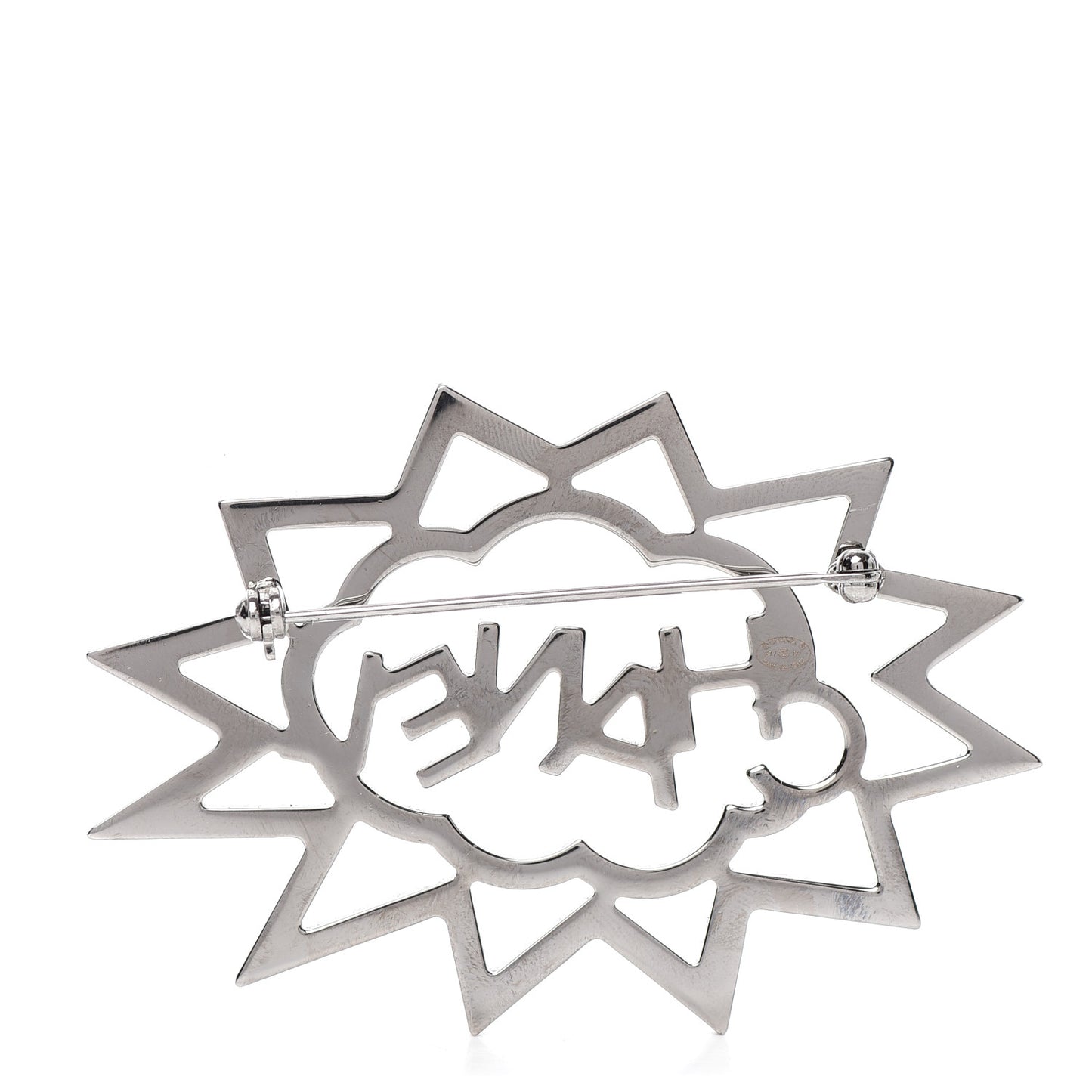 Ruthenium Crystal CC Brooch Red Yellow