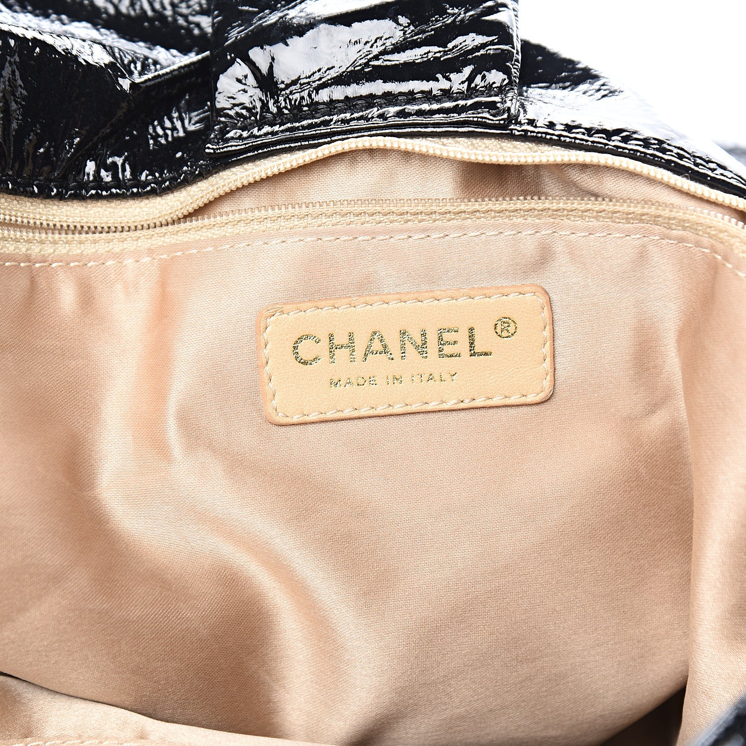 Chanel Vinyl XL Rock and Chain Flap Black 5 of 9