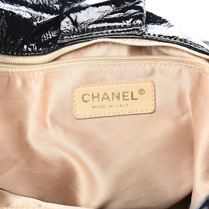 Chanel Vinyl XL Rock and Chain Flap Black 5 of 9