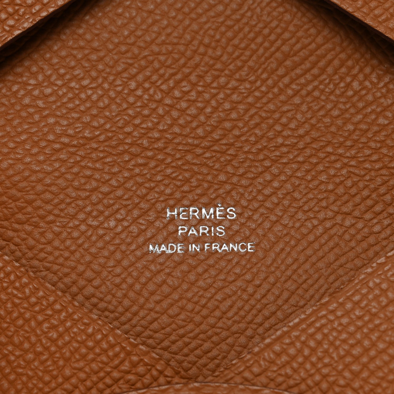 Hermes Epsom Calvi Card Case Gold 6 of 7