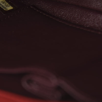Chanel Caviar Quilted Medium CC Filigree Flap Red 8 of 9