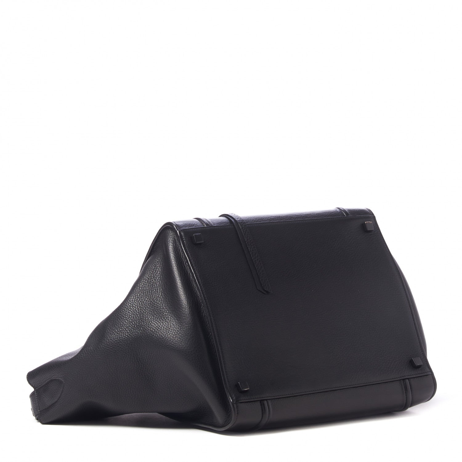 Celine Grained Calfskin Medium Phantom Luggage Black 4 of 9