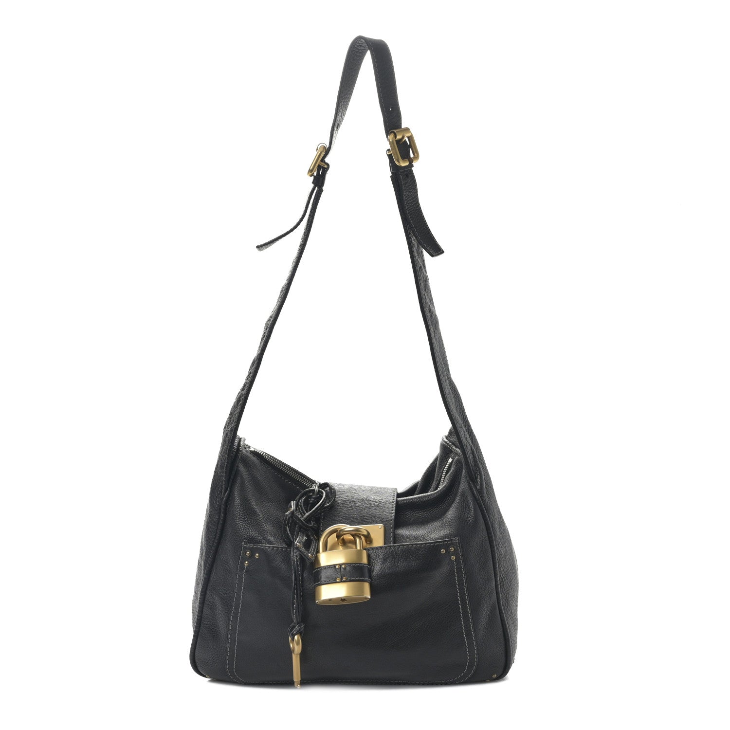 Chloe Calfskin Paddington Hobo Black 1 of 8