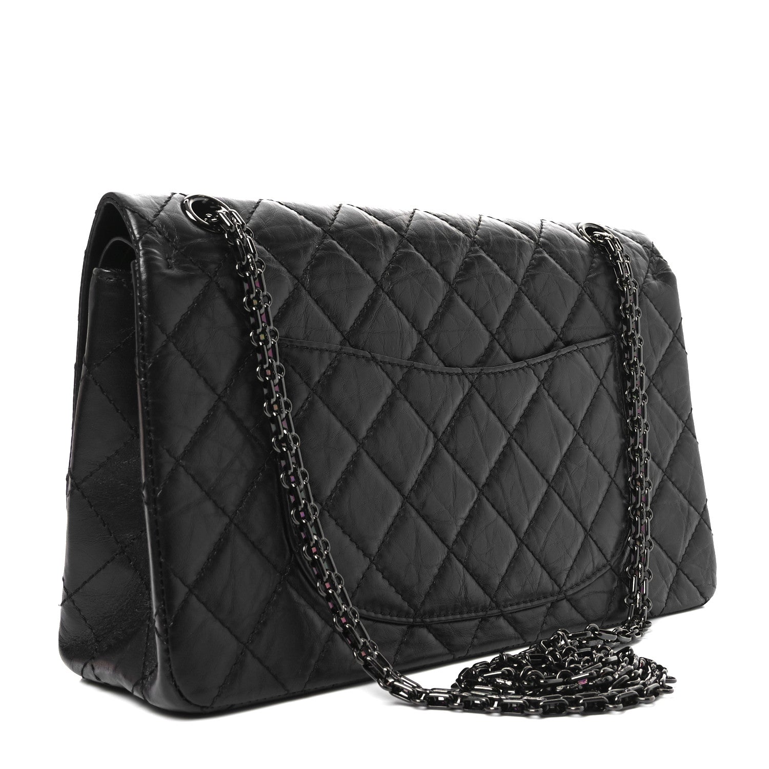 Chanel Aged Calfskin Quilted 2.55 Reissue 226 Flap So Black 2 of 11