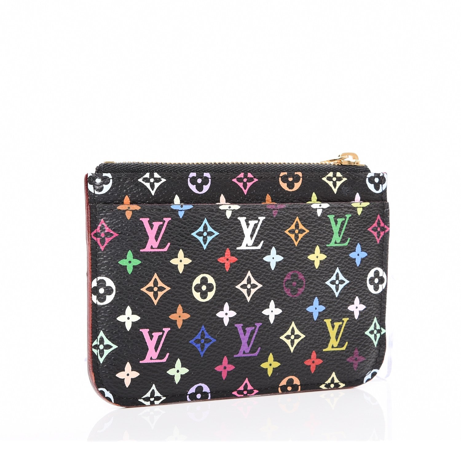 Louis Vuitton Monogram Multicolor Key Pouch Black Grenade 3 of 9