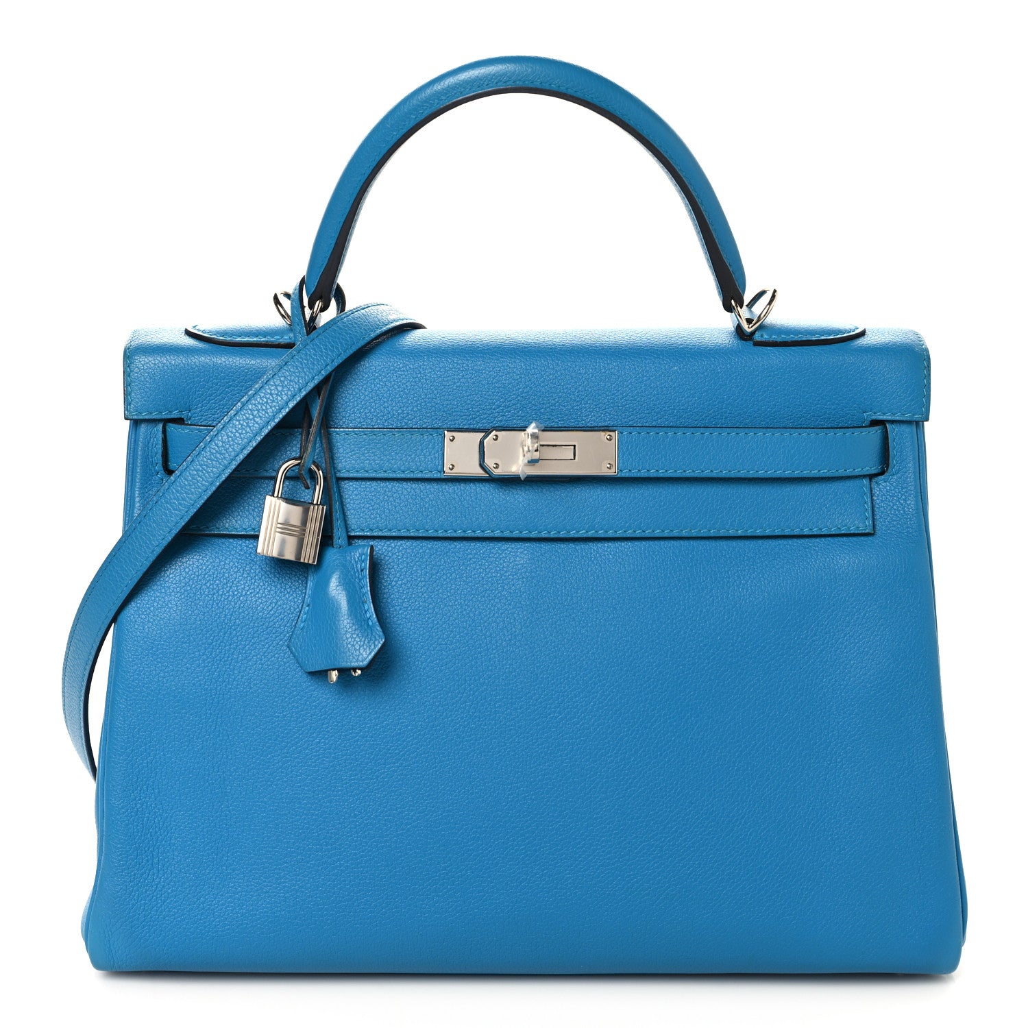 Hermes Togo Kelly Retourne 32 Bleu Zanzibar 1 of 11
