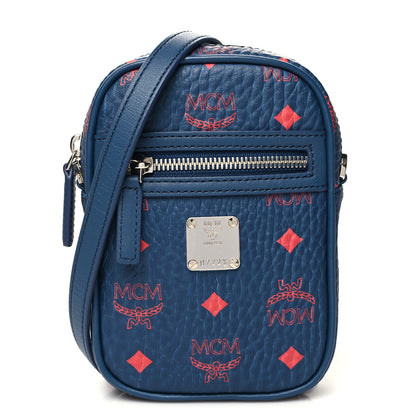 MCM Visetos X-Mini Crossbody Bag Deep Blue Sea 1 of 9