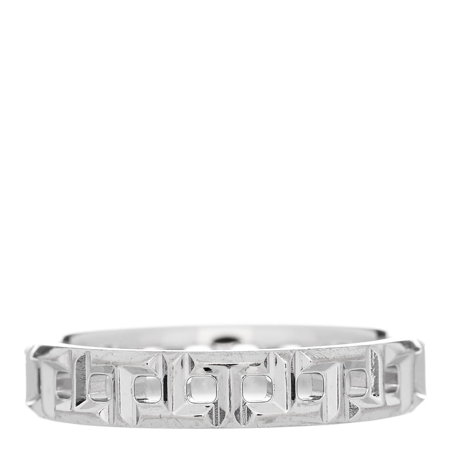 18K White Gold Narrow T True Band Ring 48 4.5