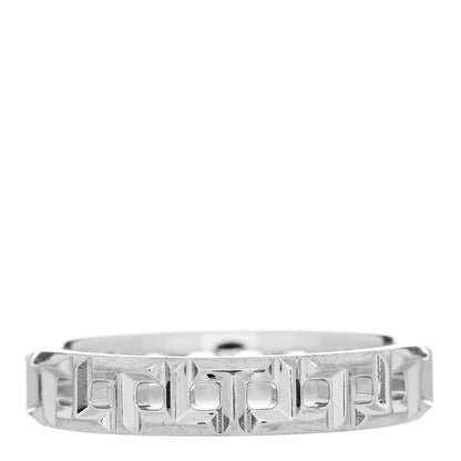 Tiffany 18K White Gold Narrow T True Band Ring 48 4.5 1 of 4