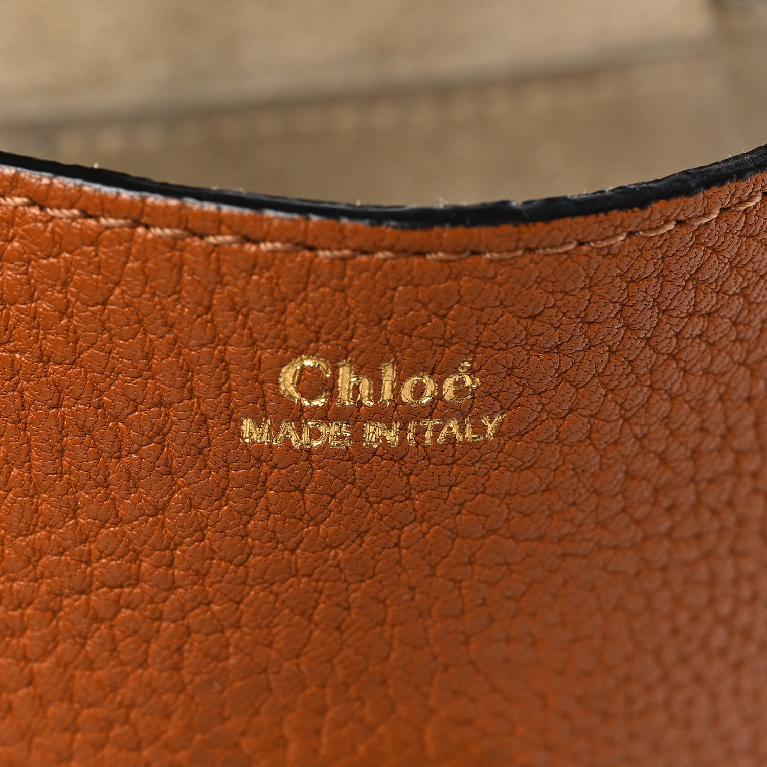 Chloe Grained Lambskin Mini Drew Shoulder Bag Caramel 6 of 10