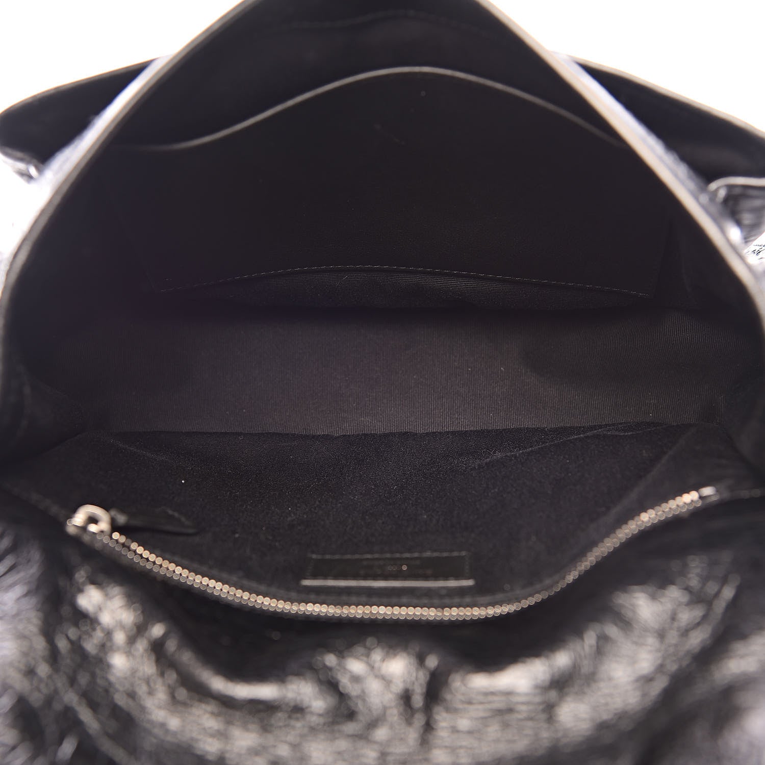 Saint Laurent Crinkled Calfskin Matelasse Monogram Medium Niki Chain Satchel Black 5 of 11