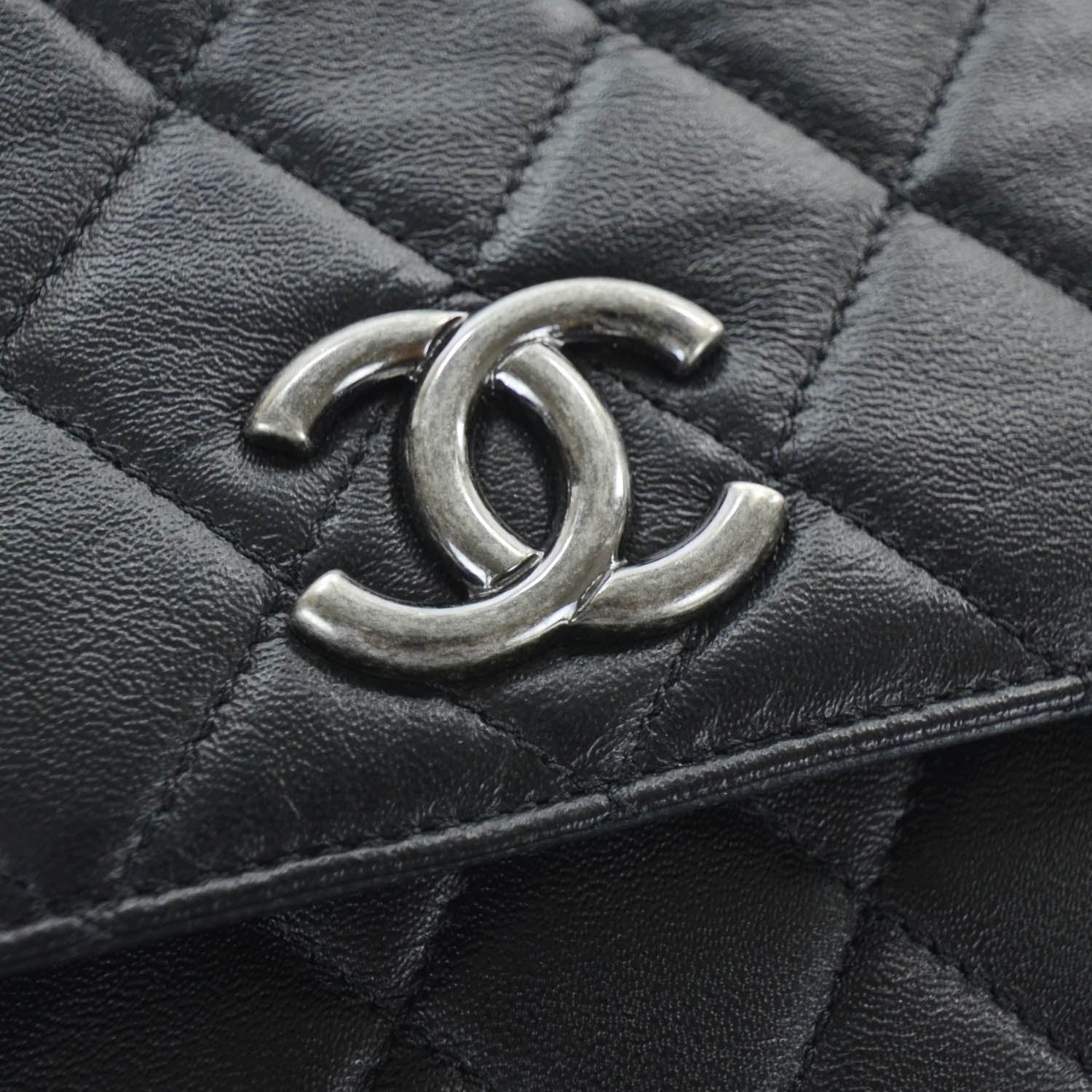 Chanel Calfskin Quilted Document Portfolio Holder Black 7 of 11
