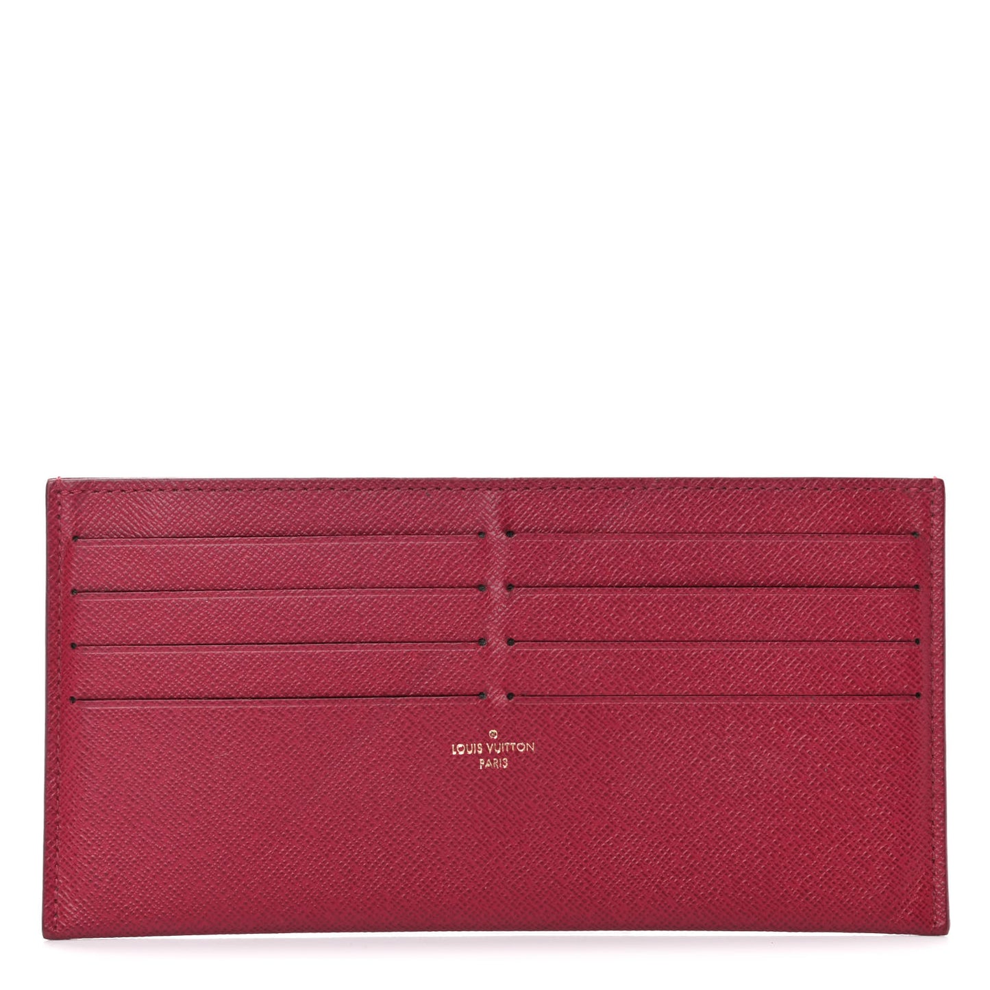 Calfskin Felicie Card Holder Insert Fuchsia