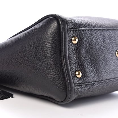 Gucci Pebbled Calfskin Small Soho Top Handle Bag Black 11 of 14