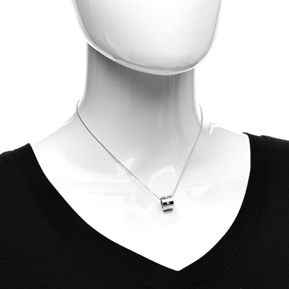 Gucci 18K White Gold Diamond Icon Twirl Pendant Necklace 2 of 4