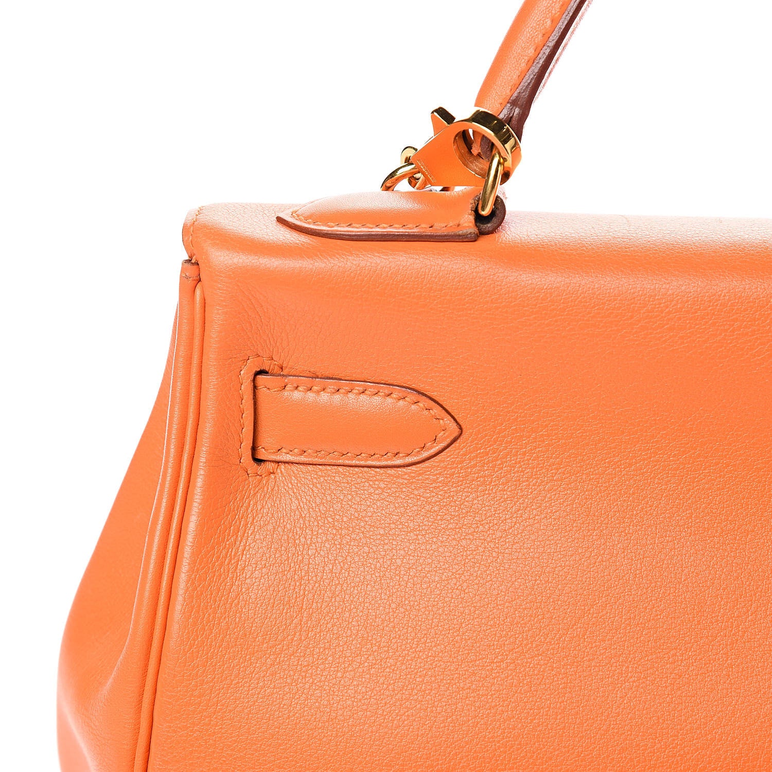 Hermes Swift Kelly Retourne 32 Orange 37 of 38