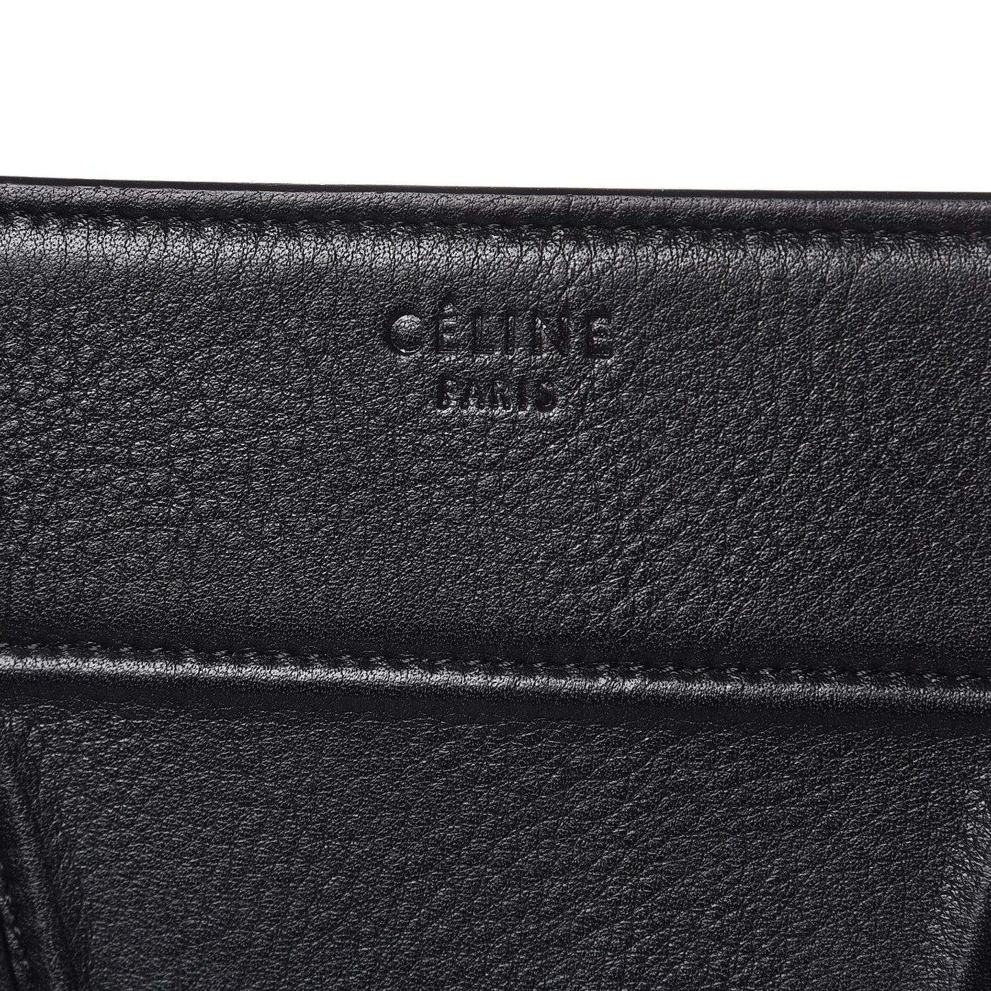 Grained Calfskin Medium Phantom Luggage Black