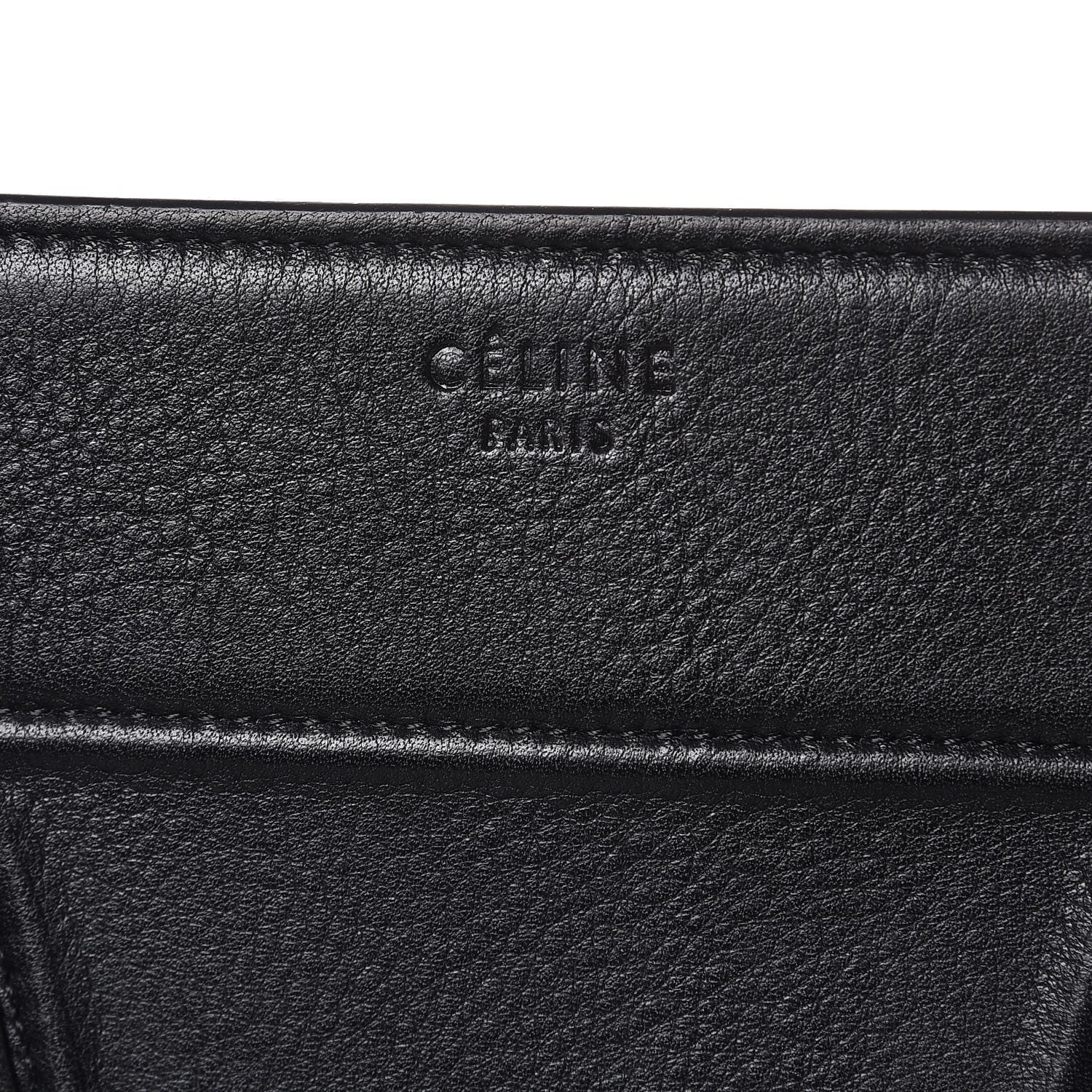 Celine Grained Calfskin Medium Phantom Luggage Black 6 of 11