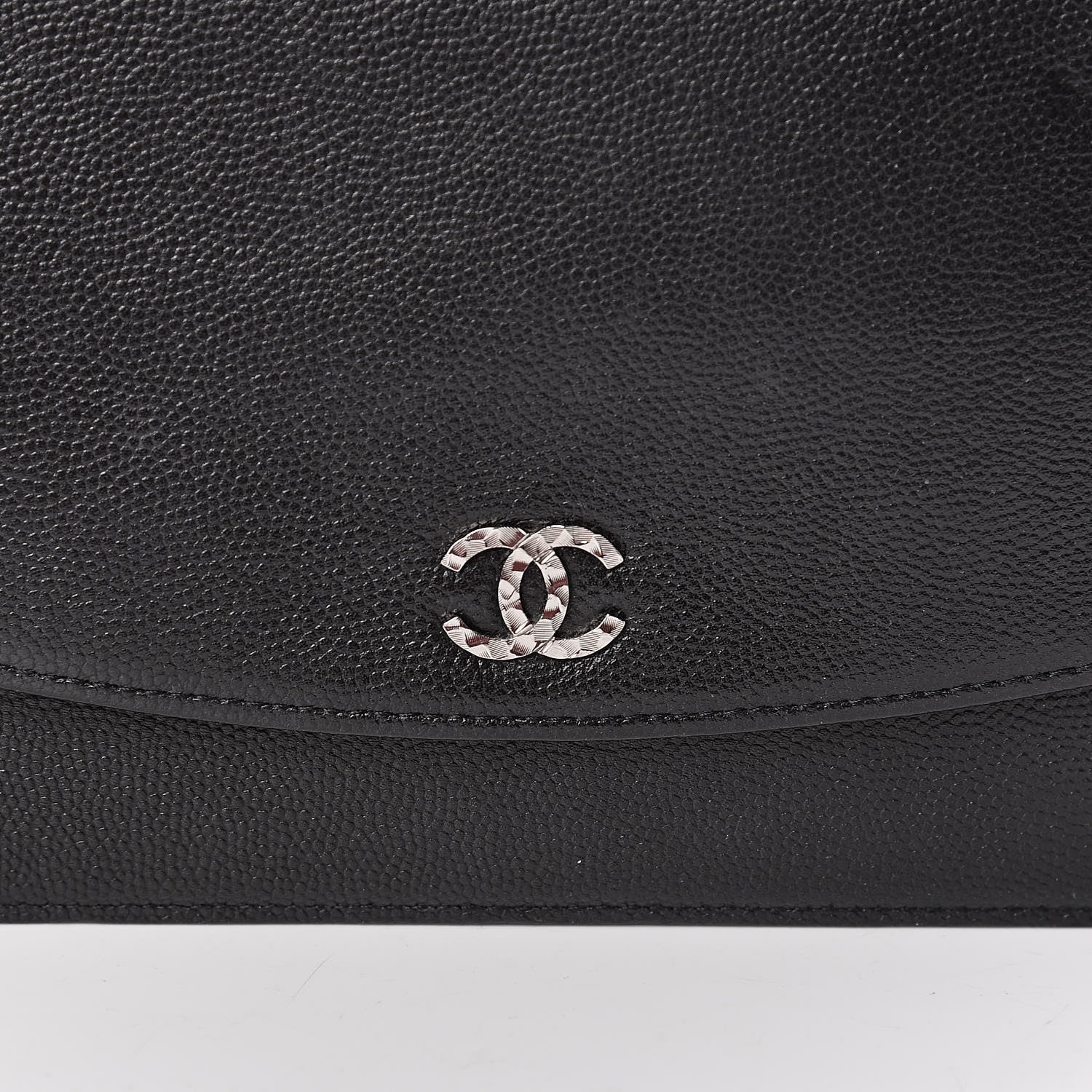 Chanel Caviar Sevruga Wallet On Chain WOC Black 11 of 15