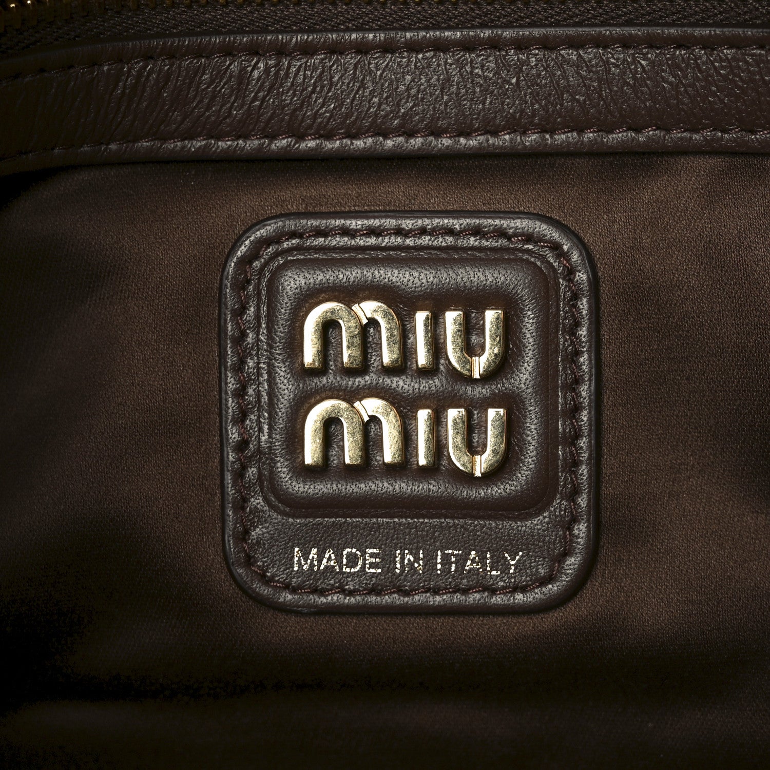 Miu Miu Naplak Patent Small Beau Top Handle Bag Palissandro 6 of 9