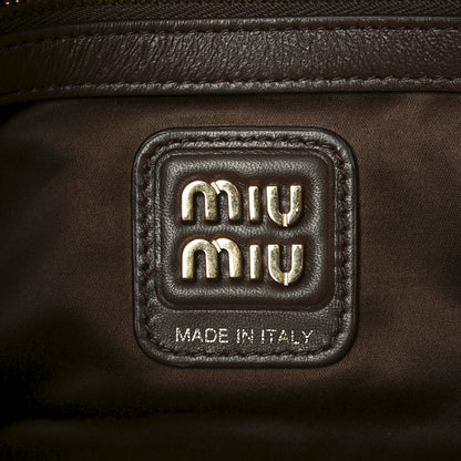 Miu Miu Naplak Patent Small Beau Top Handle Bag Palissandro 6 of 9