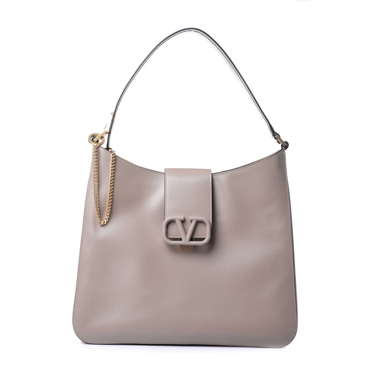 Smooth Calfskin VSling Hobo Bag Camel Rose