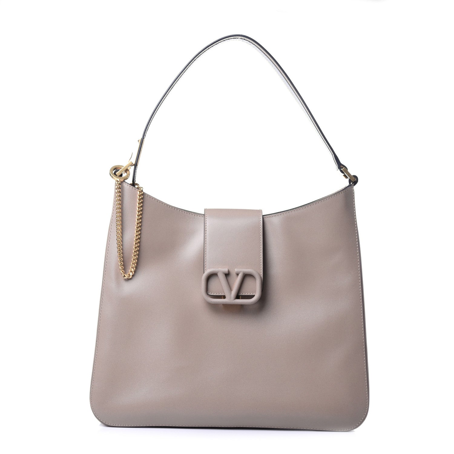 Valentino Garavani Smooth Calfskin VSling Hobo Bag Camel Rose 1 of 11