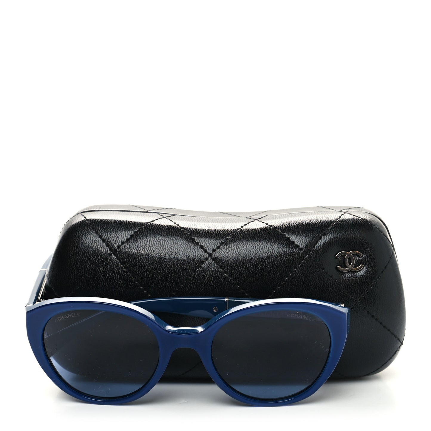 Acetate Cat Eye Sunglasses 5252Q Blue
