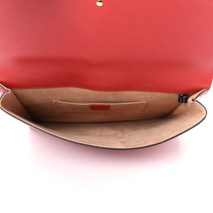 Gucci Calfskin Maxi Sylvie Clutch Red 5 of 7