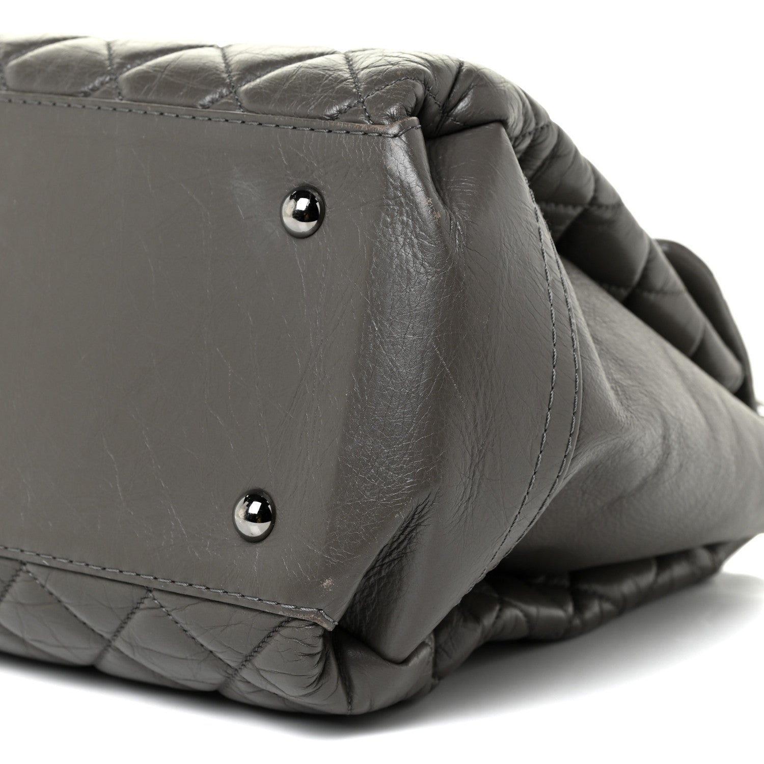 Chanel Aged Calfskin Medium Lady Pearly Flap Grey 6 of 24