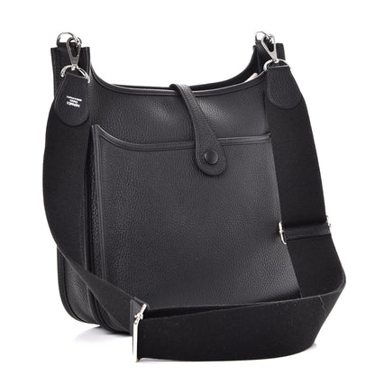 Hermes Taurillon Clemence Evelyne III PM Black 3 of 8