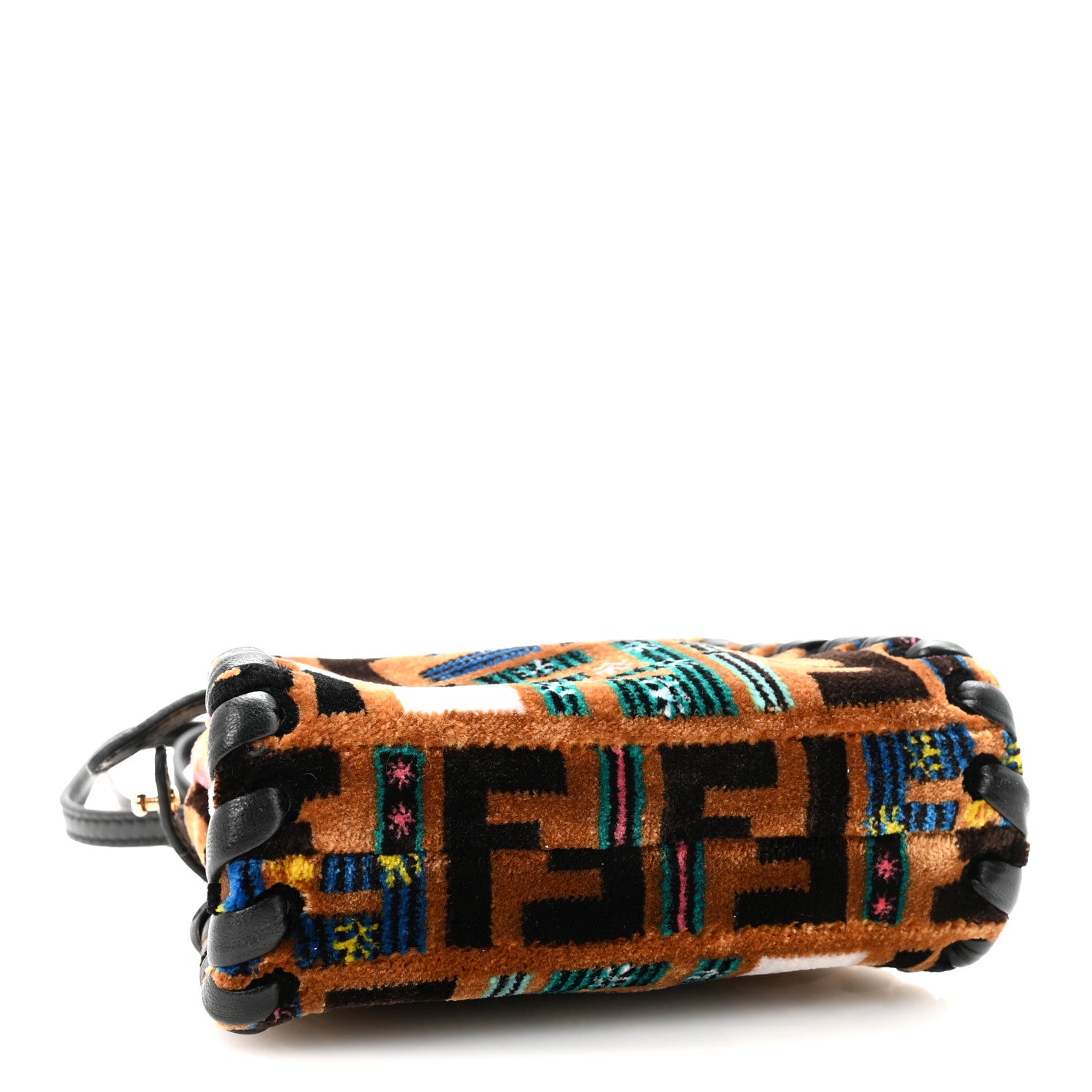 Fendi Velvet Tappetino Micro Peekaboo Iconic Satchel Multicolor 4 of 9
