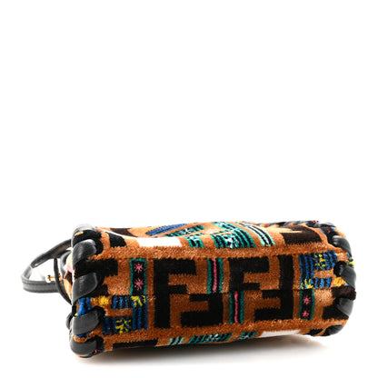Fendi Velvet Tappetino Micro Peekaboo Iconic Satchel Multicolor 4 of 9