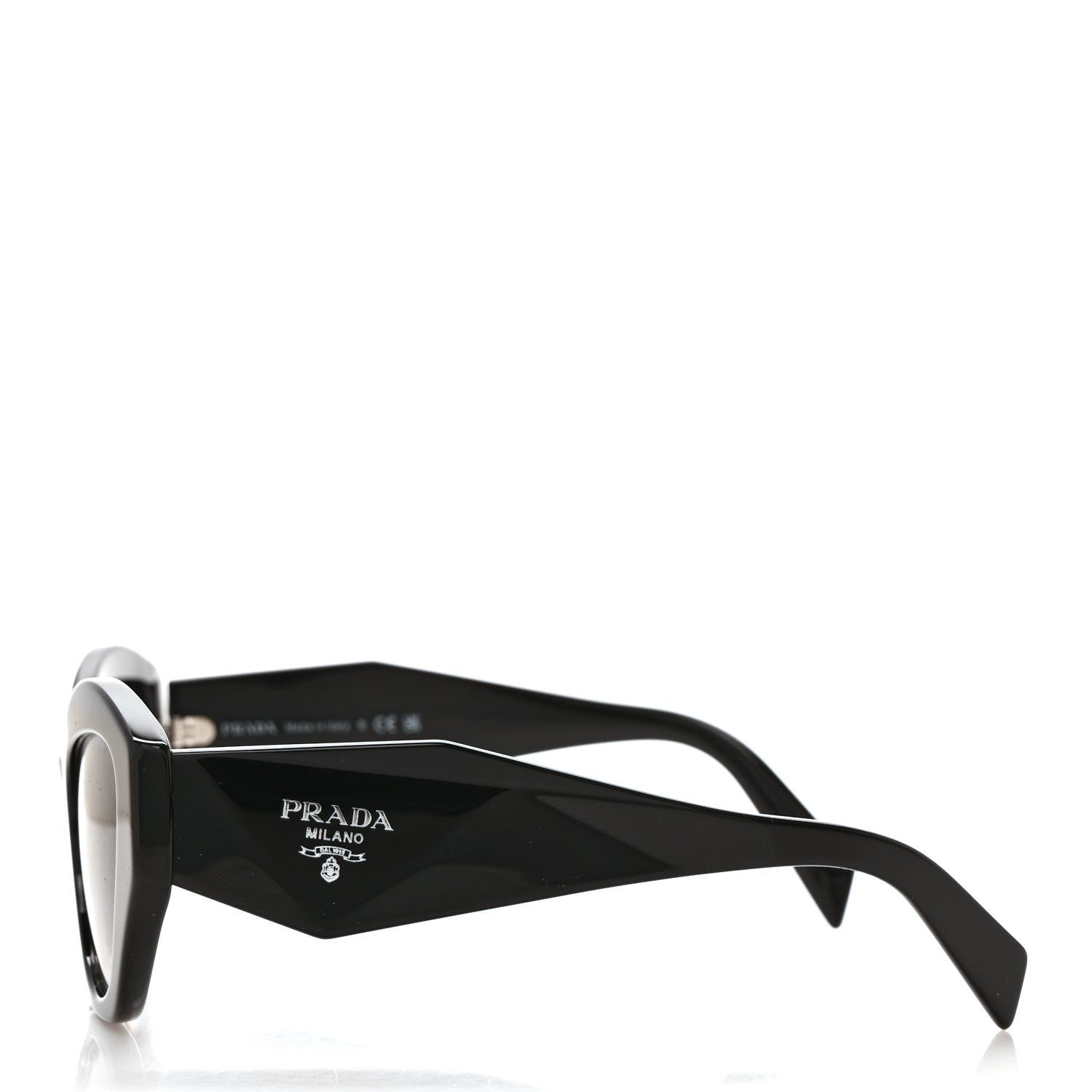 Prada Acetate Symbole Sunglasses SPR 07Y Black 3 of 8