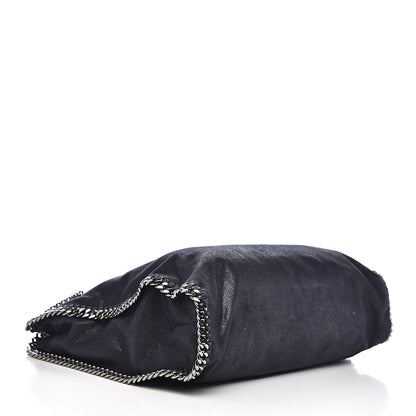 Stella McCartney Shaggy Deer Big Falabella Tote Navy 4 of 11