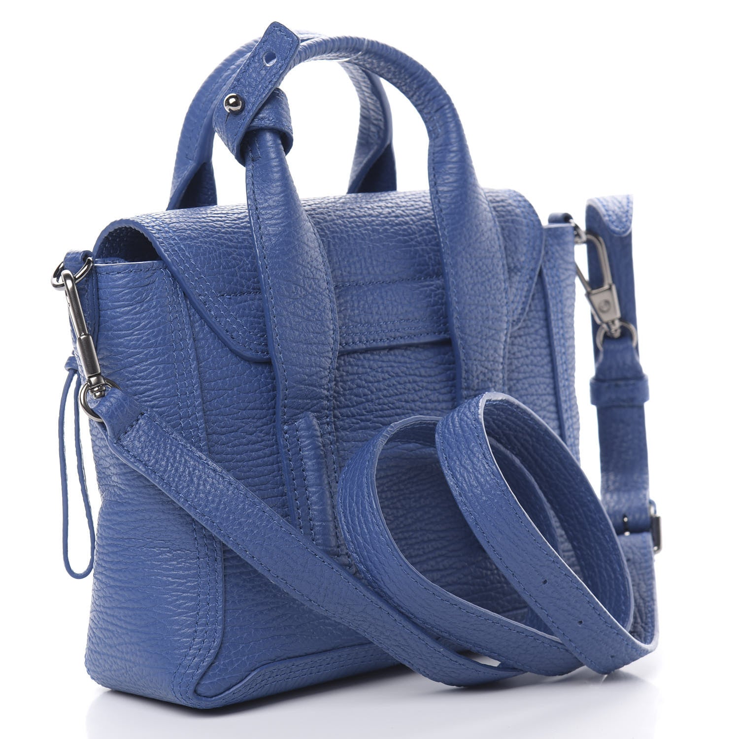 3.1 Phillip Lim 3.1 Textured Calfskin Mini Pashli Satchel Cerulean 3 of 10