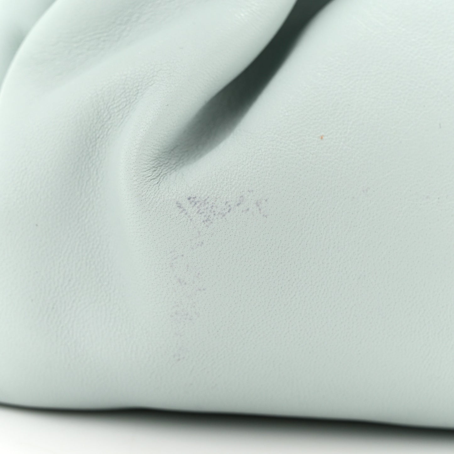 Lambskin Mini Cloud Clutch Seafoam