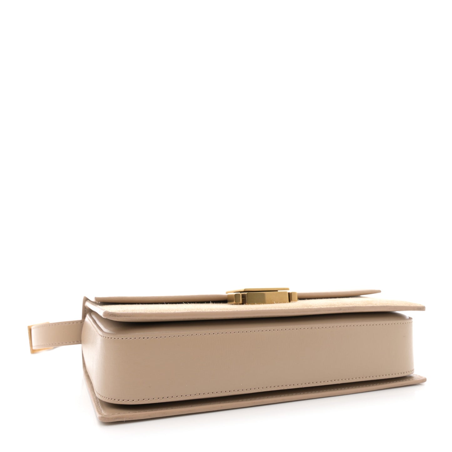 Smooth Calfskin Suede Medium Bellechasse Bag Beige
