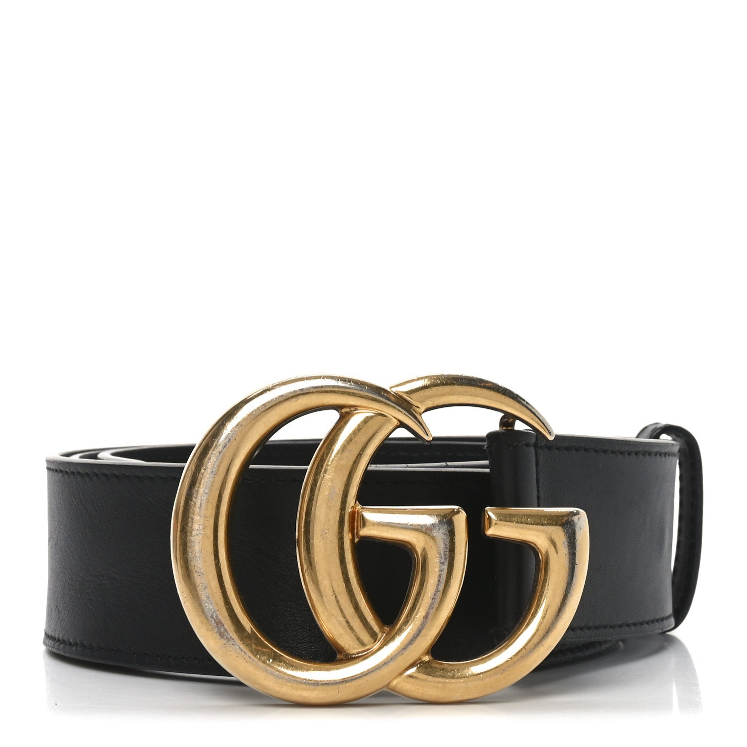 Gucci Calfskin Double G 40mm Belt 90 36 Black 1 of 5