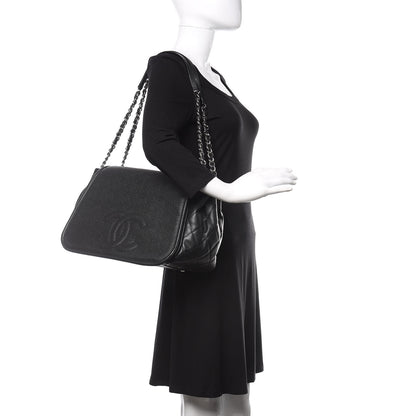 Chanel Caviar Timeless CC Accordion Flap Black 2 of 10