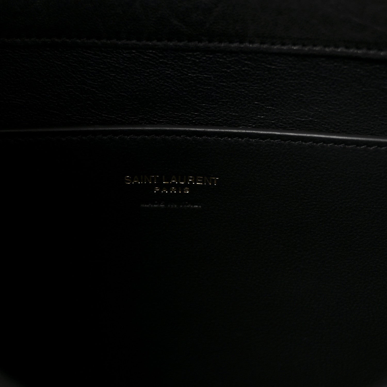 Saint Laurent Grained Lambskin Large Cassandre Envelope Pouch Black 6 of 7