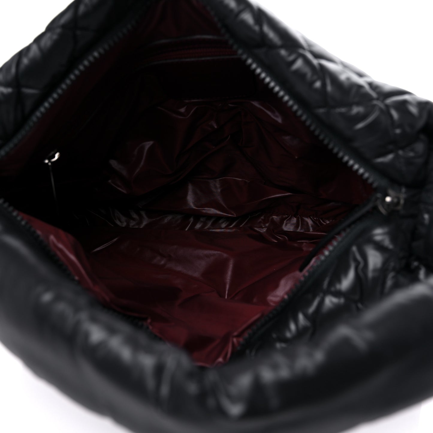 Nylon Quilted Coco Cocoon Hobo Black