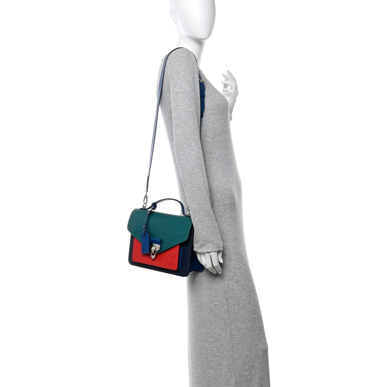 Louis Vuitton Epi Neo Monceau Emerald Green Indigo 2 of 9