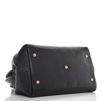 Fendi Calfskin Romano Selleria Adele 1328 Bag Black 4 of 12