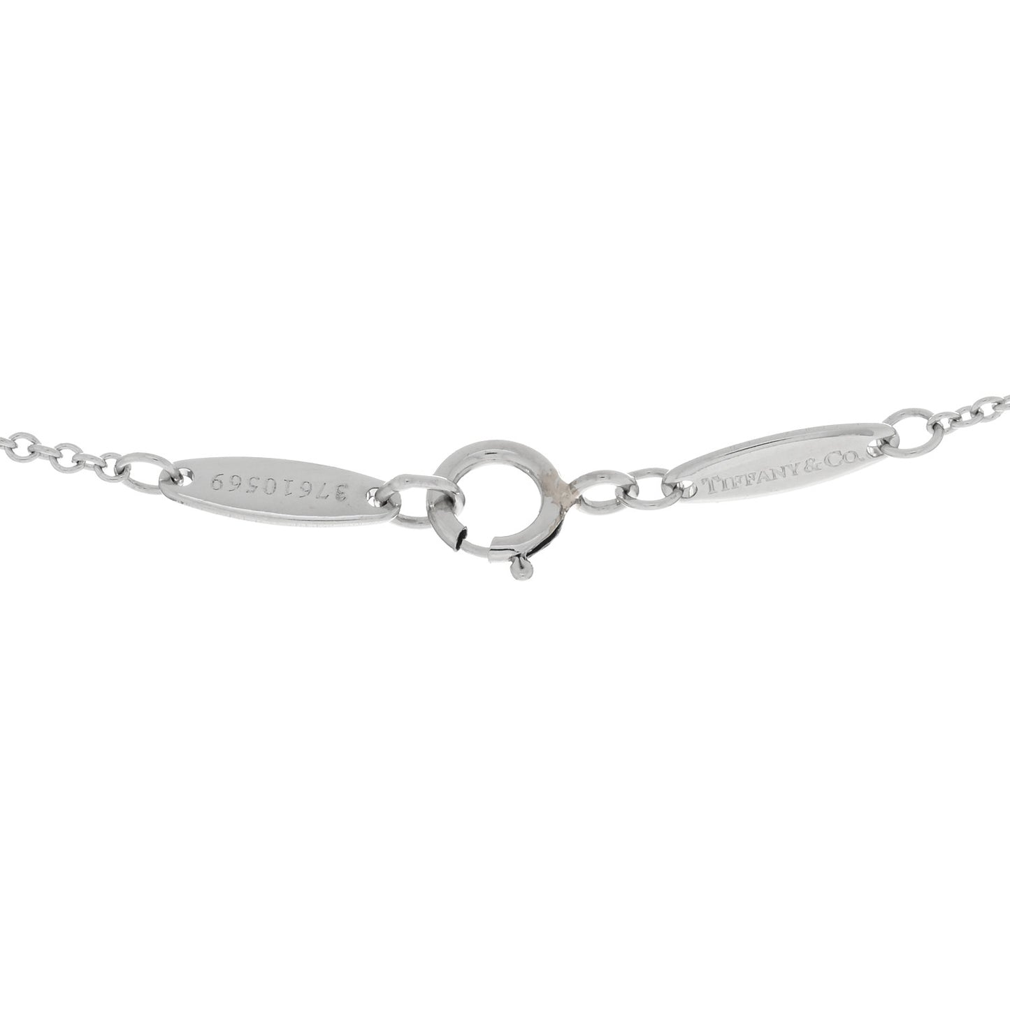 Platinum Diamond .40ct Elsa Peretti Diamonds by the Yard Pendant Necklace