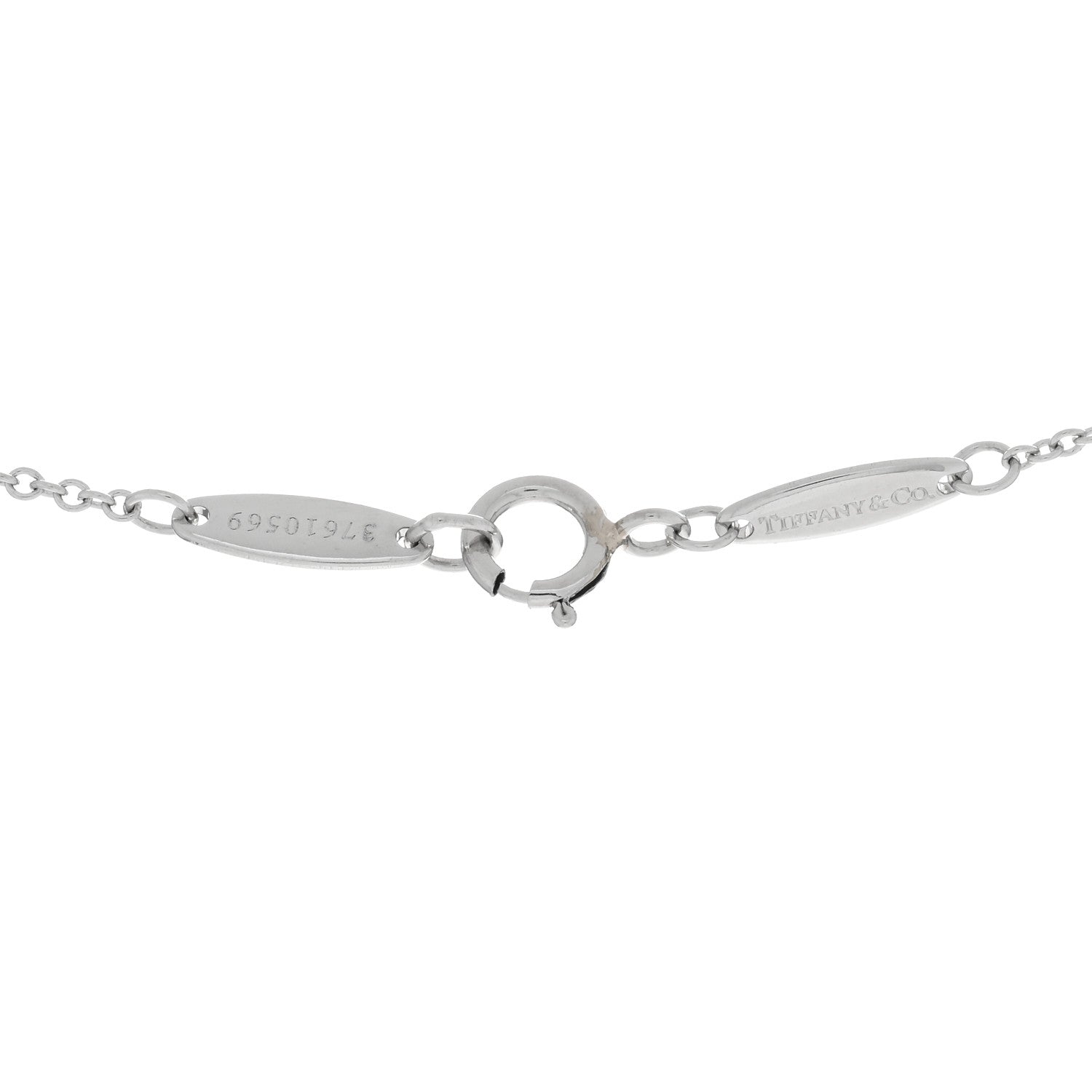 Tiffany Platinum Diamond .40ct Elsa Peretti Diamonds by the Yard Pendant Necklace 4 of 5