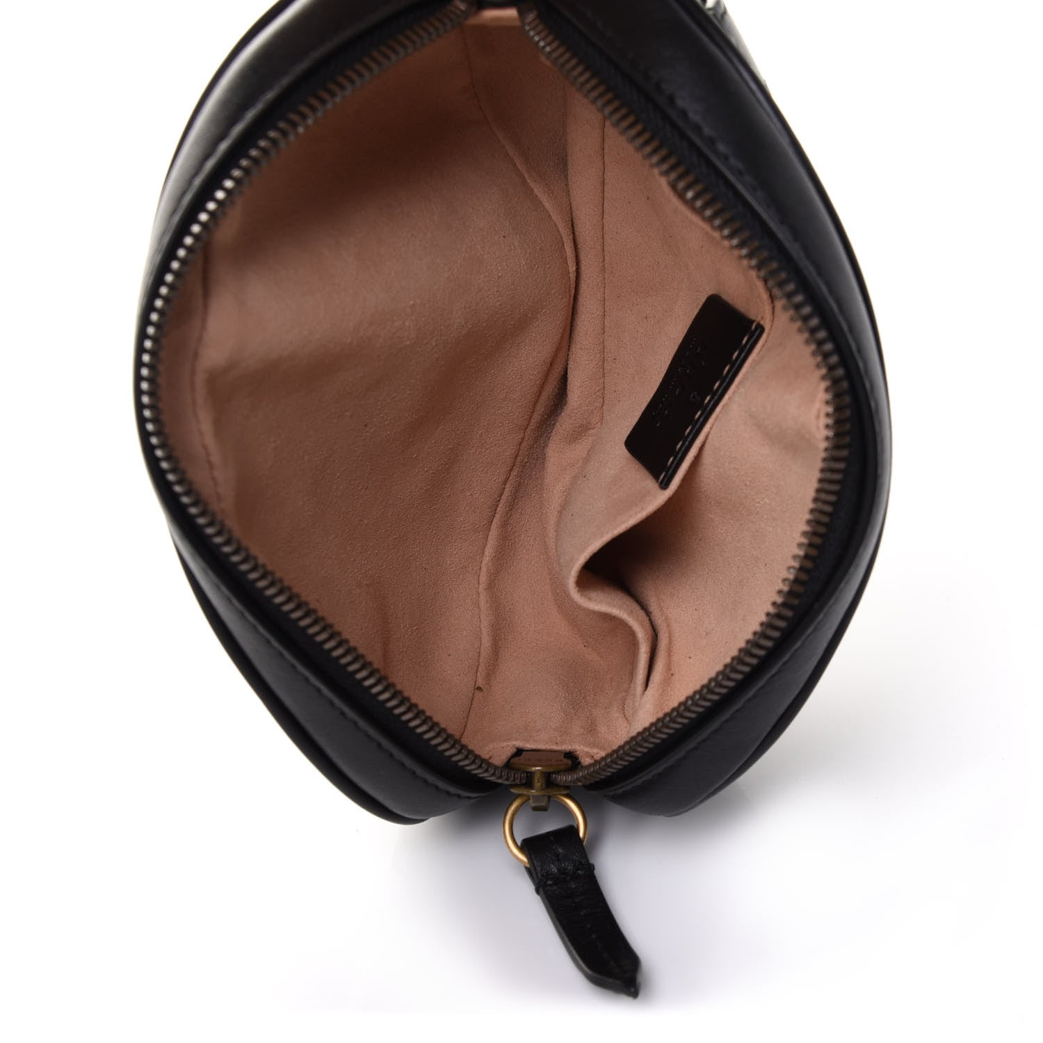 Gucci Calfskin Matelasse GG Marmont Belt Bag 85 34 Black 5 of 13